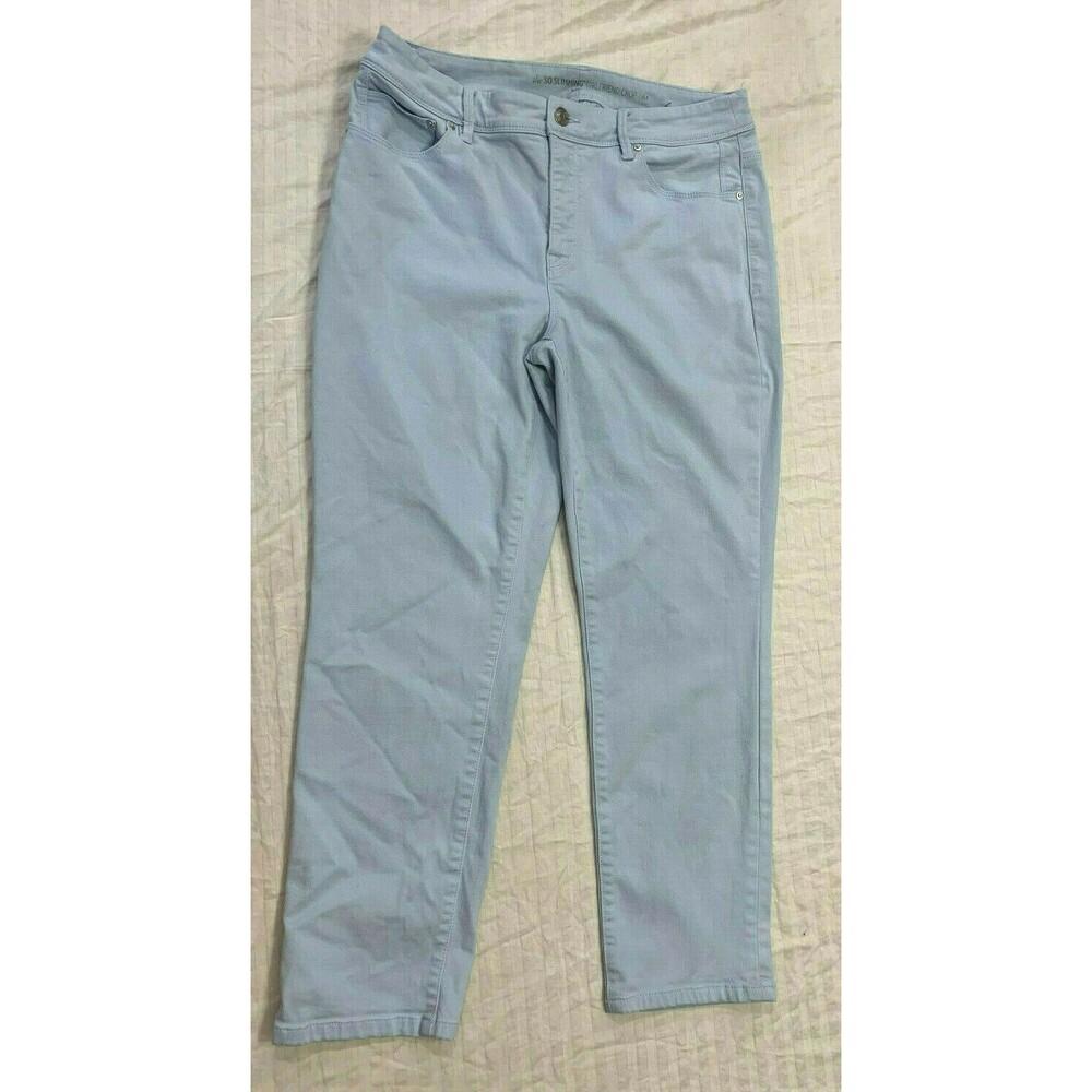 CHICOS SO SLIMMING GIRLFRIEND CROP ANKLE WOMENS JEANS PANTS SIZE 0.5